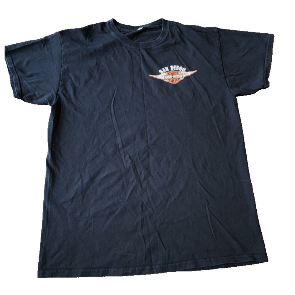 Harley-Davidson San Diego‎ California Black Graphic T-Shirt Mens Large